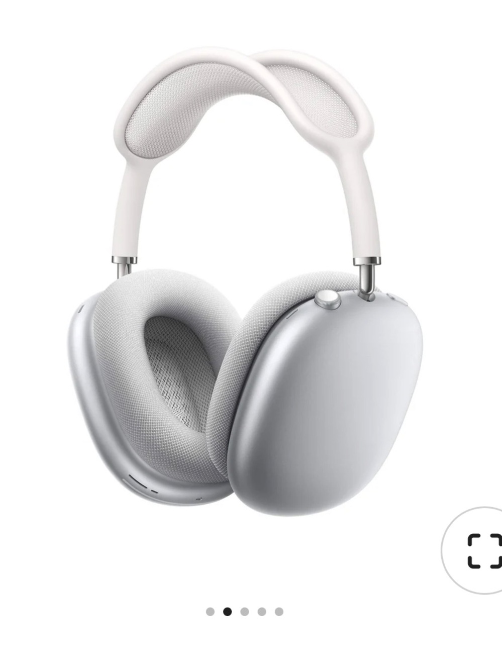 Apple AirPod max. Silver. Used.
